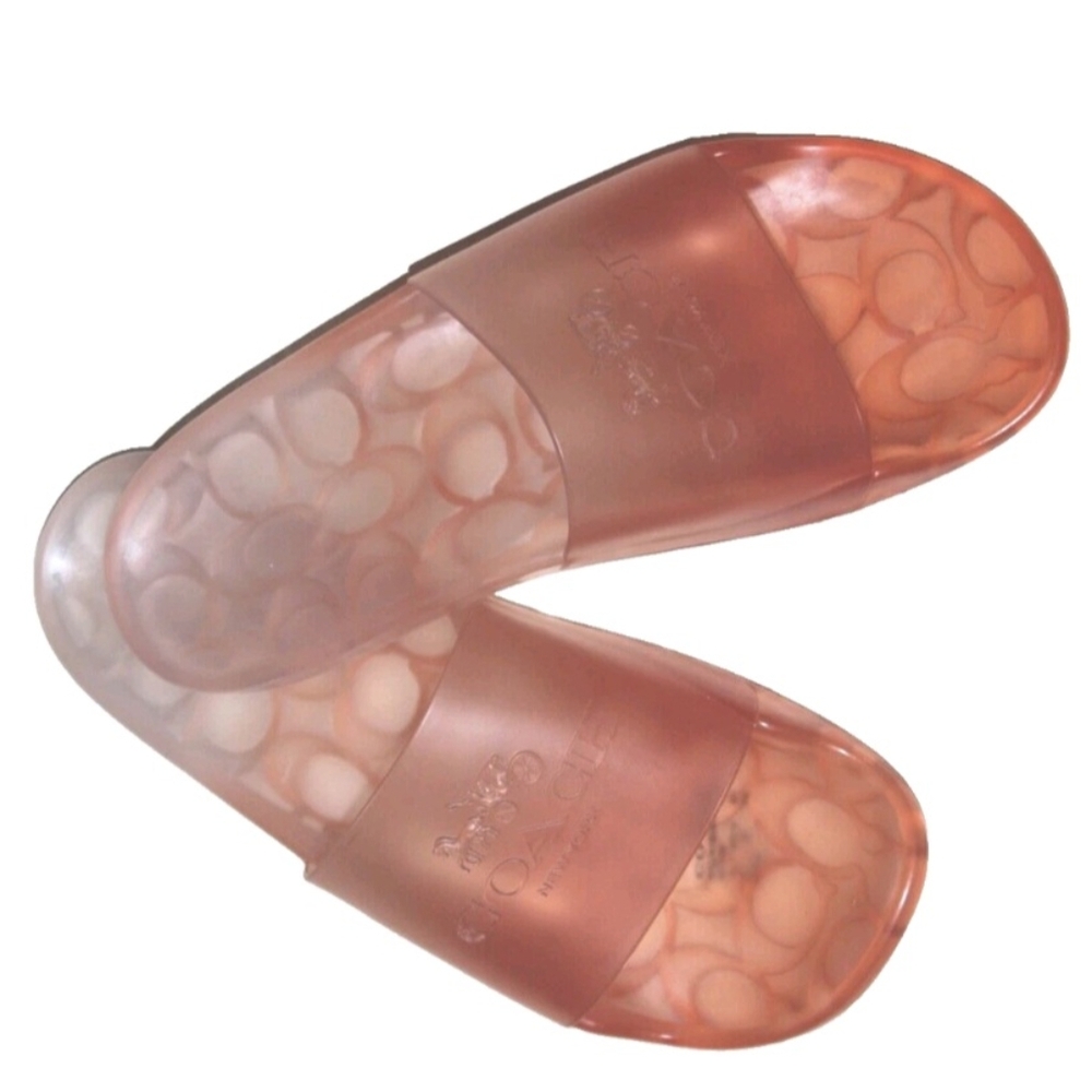 Coach Pink Slide Sandals Size   6B - Picture 5 of 6
